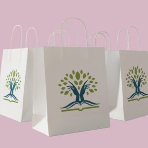 Home white paper bags