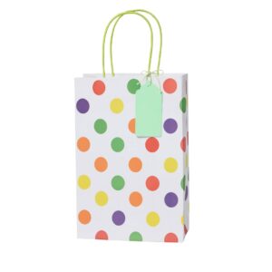 Home white polka bag
